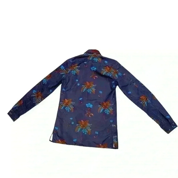 Prada Floral Silk /  Cotton Button-Down Shirt - Picture 3 of 12